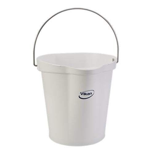 WHITE HYGIENE BUCKET 12L