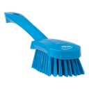 BLUE WASHING BRUSH WITH SHORT HANDLE 270MM